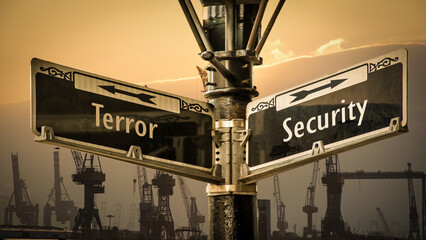 Street Sign Security versus Terror