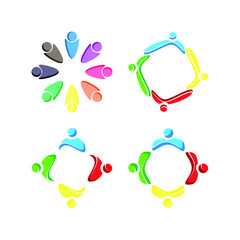 Community logo design inspiration vector template, Social relationship logo and icon, Adoption care logo concept, Icon symbol