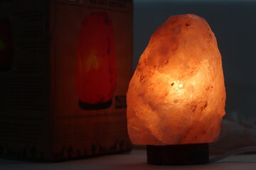 Budivam original Himalayan pink salt crystal lamp. Lamp handcrafted with rare crystals which are...