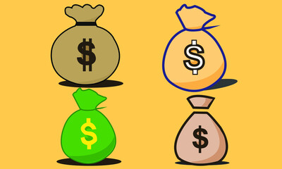 money bag with money