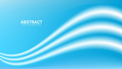 Fototapeta premium geometric abstract background with white waves