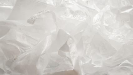 Obraz premium Plastic wihite background. Top view.