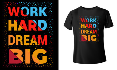Quote Colorful typography t-shirt design