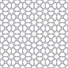 simple seamless islamic pattern design, islamic star pattern template vector