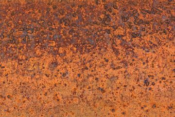 Panoramic grunge rusted metal texture, rust and oxidized metal background. Old metal iron panel. High quality