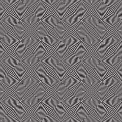 Ethnic Scandinavian Linear Seamless Pattern Vector Vintage Grey Abstract Background. Weaving Thin Curved Lines Elegant Endless Wallpaper. Decorative Ornamental Viking Style Repetitive Subtle Pattern