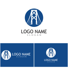 Bridge Logo Template vector icon illustration design