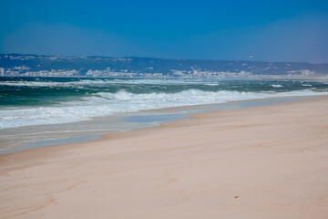 portugal lisbonne nature vague océan plage