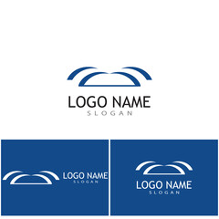 Bridge Logo Template vector icon illustration design
