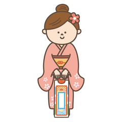 七五三　かわいいイラスト