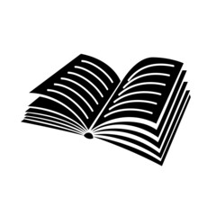 Book icon logo vector illustration on white background. Simple style soft notebook