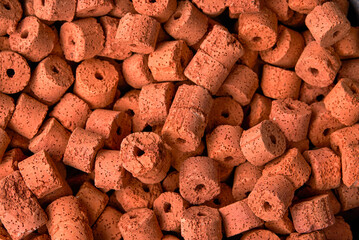 Filtration materials used for filtration and purification of water quality in fish farming ponds