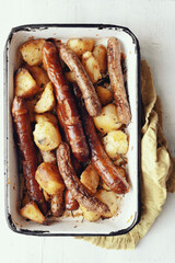 sicillian sausage and potato baked