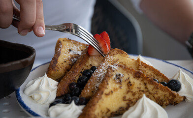 Brioche French Toast with Fruit