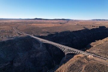 Rio Grande Gorge Bridge from above