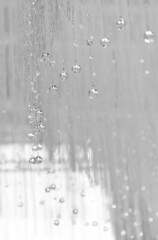 decorative rain drops glass transparent hanging thread