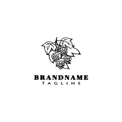 Fototapeta premium pine cone logo icon design template vector
