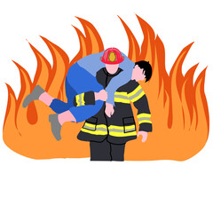 A fireman's carry or fireman's lift is a technique allowing one person to carry another person without assistance, by placing the carried person across the shoulders of the carrier.