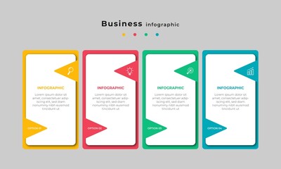 Steps Timeline Infographics Template Design