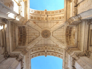 Arco da Rua Augusta at Comercio square in Lisbon in Portugal
