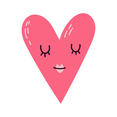 Cartoon heart character illustration