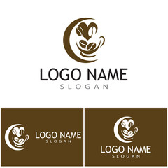 Coffee cup Logo Template vector icon design