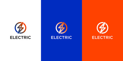 circle electric logo, icon, symbol, design template