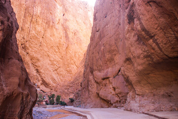 landscape between tinghir and todgha gorges , september , morocco