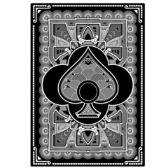 Ace card poker casino illustration with geometry line