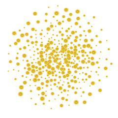 Yellow Fruit Background White Vector. Lemon Fly Illustration. Bright Graphic Lemon. Green Detox Pattern.