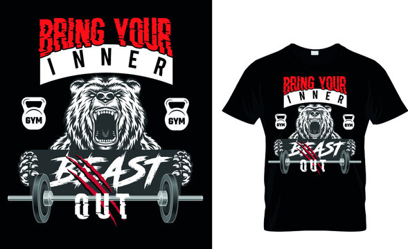 Bring Your Inner Beast Out - T-shirt Design