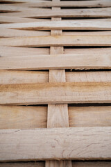 Oak woven panel