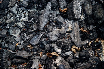 The texture of dark gray charcoal . Coal in large chunks, energy reserve. Natural background.