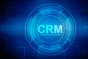 2d illustration Customer Relationship Management
