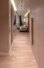 corridor interior in modern scandinavian style