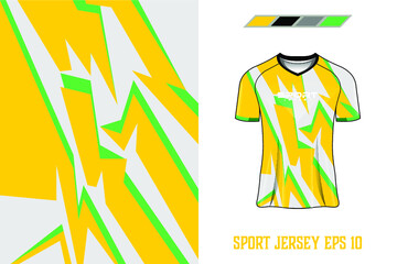 T-shirt sports design for racing jersey cycling football gaming premium vector	