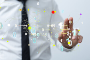 Technology background. Big data concept