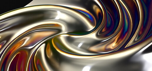 Creative concept fluid colors backgrounds. Trendy Vibrant Fluid Colors. 3d render