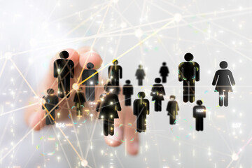 Business intelligence analyst dashboard on virtual