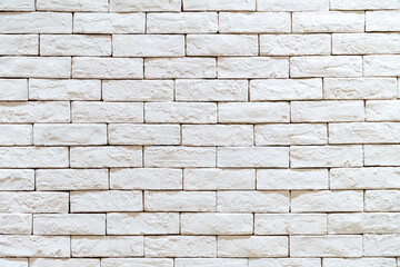 White brick wall for background