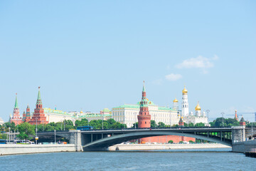 Obraz premium View of the Kremlin on a summer day, Moscow, Russia
