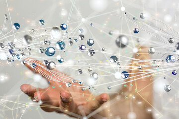 Business intelligence analyst dashboard on virtual