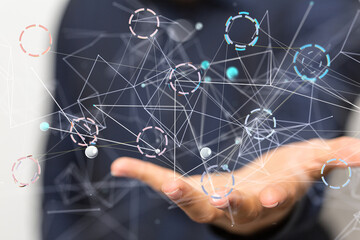 conference Digital Network and data concept 3d