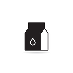 milk box icon vector illustration