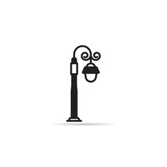 street lamp icon vector illustration