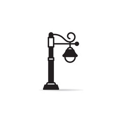 street lamp icon vector illustration
