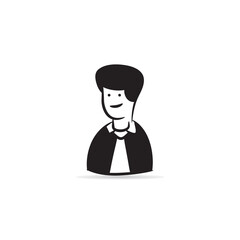 businessman icon on white background vector illustration