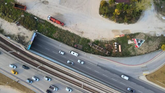 City constructions, buildings aerial, nil&uuml;fer, bursa