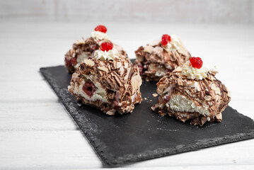 chocolate cake with nuts