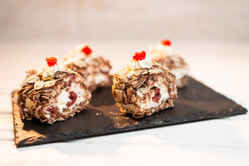 chocolate cake with nuts